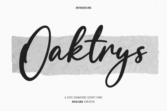 Oaktrys Font Poster 1