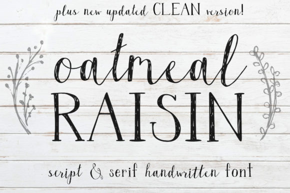 Oatmeal Raisin Duo Font