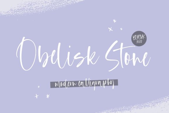 Obelisk Stone Font