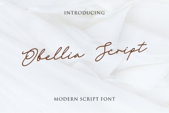 Obellia Script Font Poster 1