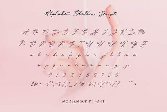 Obellia Script Font Poster 3