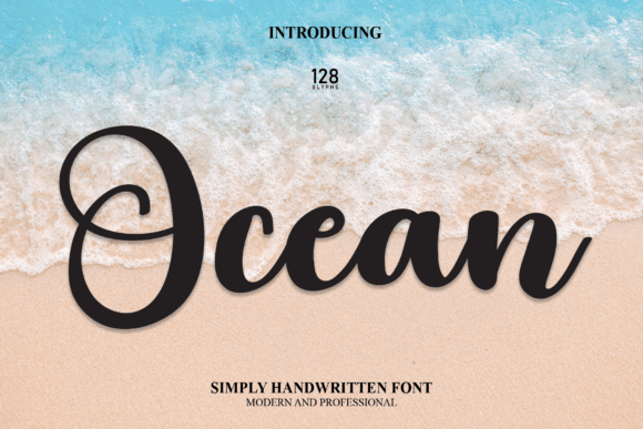 Ocean Font Poster 1