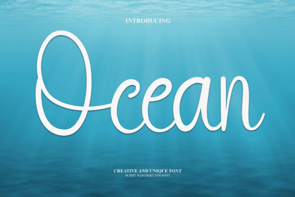 Ocean Font Poster 1