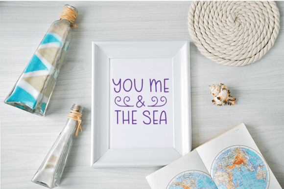 Ocean Blue Font Poster 5