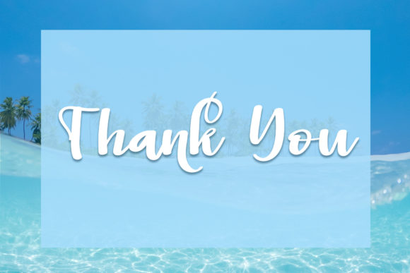 Oceanblue Font Poster 6