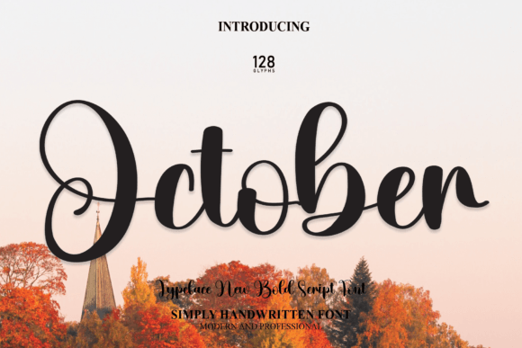 October Font Poster 1