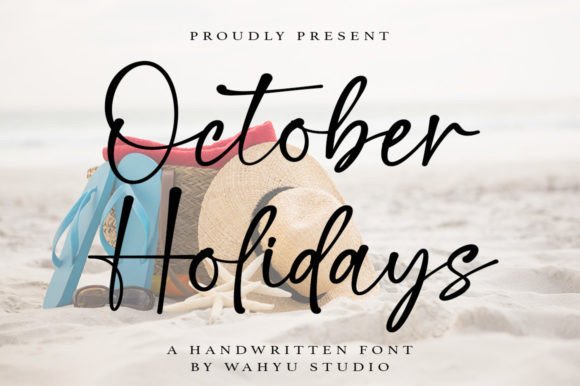 October Holidays Font Poster 1