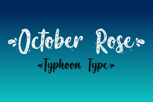 October Rose Font Poster 2