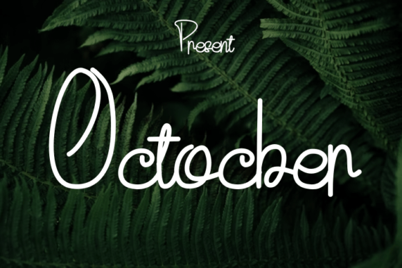 Octocber Font Octocber Font Poster 1