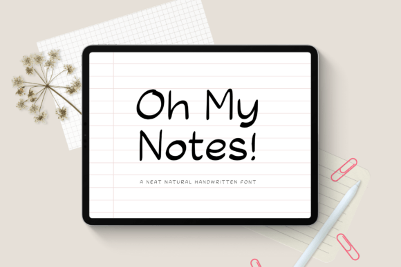 Oh My Notes Font Poster 1