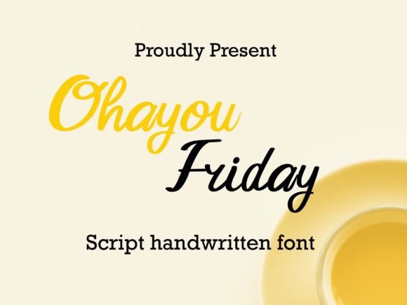 Ohayou Friday Font
