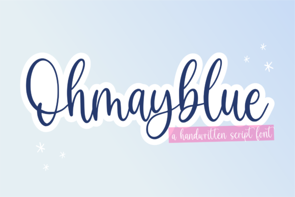 Ohmayblue Font Poster 1