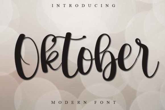 Oktober Font Poster 1