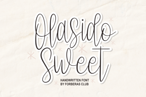 Olasido Sweet Font