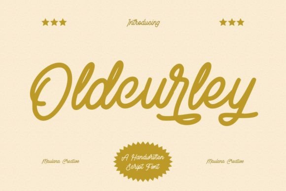 Oldcurley Font Poster 1