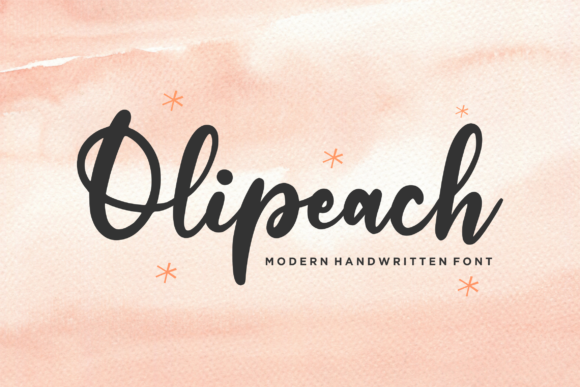 Olipeach Font Poster 1