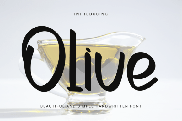 Olive Font Poster 1