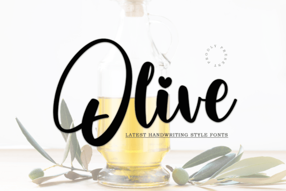 Olive Font Poster 1