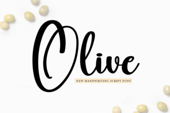 Olive Font Poster 1
