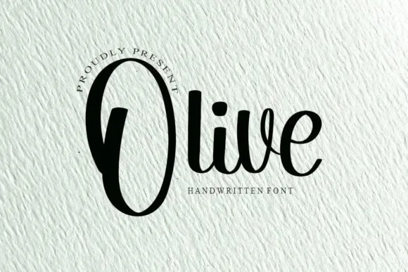 Olive Font Olive Font Poster 1