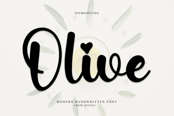 Olive Font Poster 1