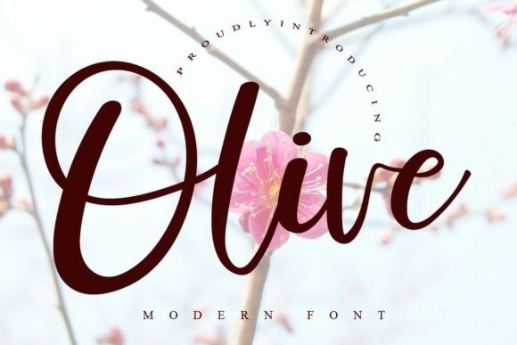 Olive Font Poster 1