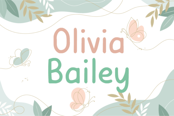 Olivia Bailey Font Poster 1