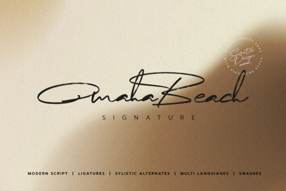 Omaha Beach Font Poster 1