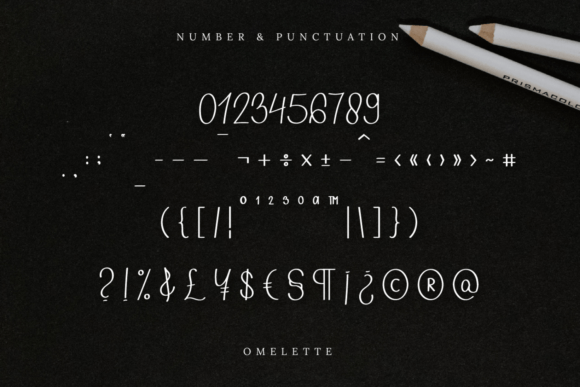 Omelette Font Poster 7