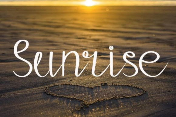 One Heart Font Poster 2