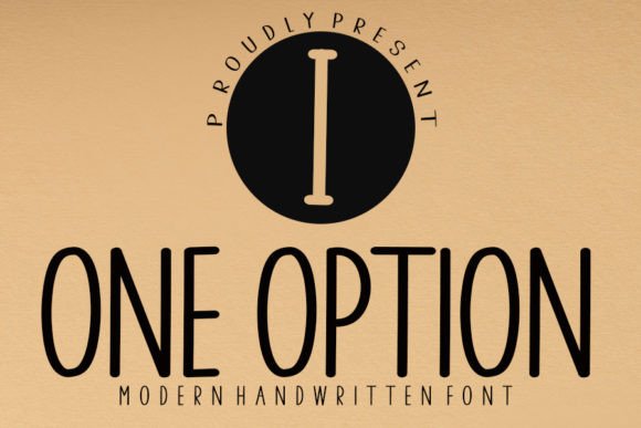 One Option Font Poster 1