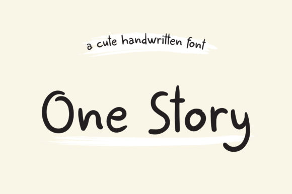 One Story Font Poster 1