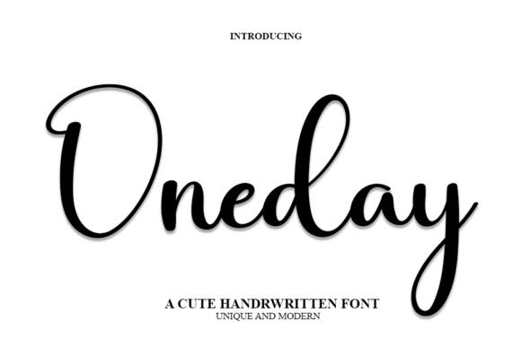 Oneday Font Poster 1