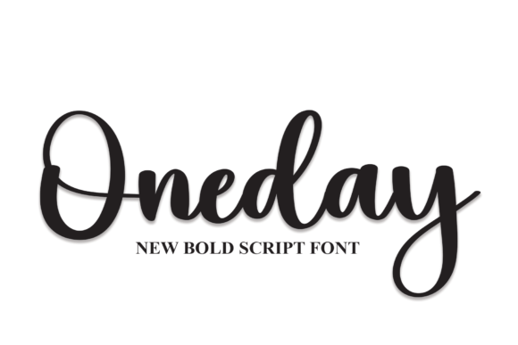 Oneday Font Poster 1