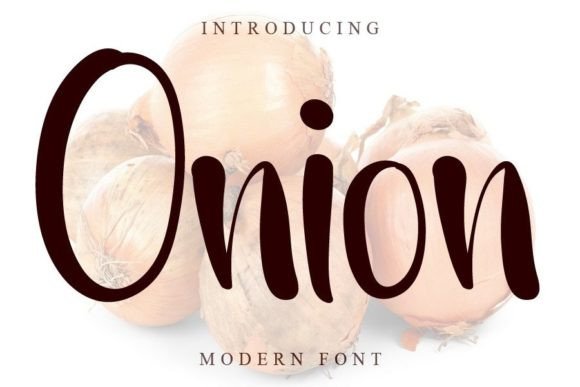 Onion Font Poster 1