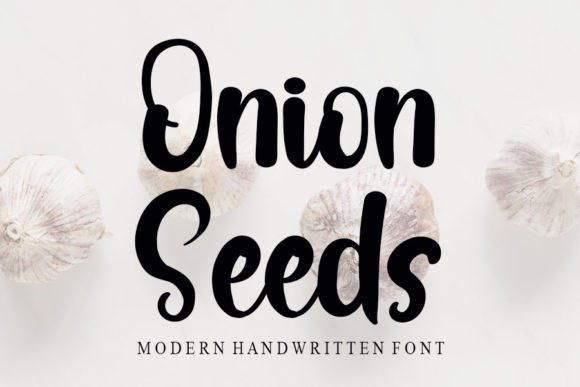 Onion Seeds Font Poster 1