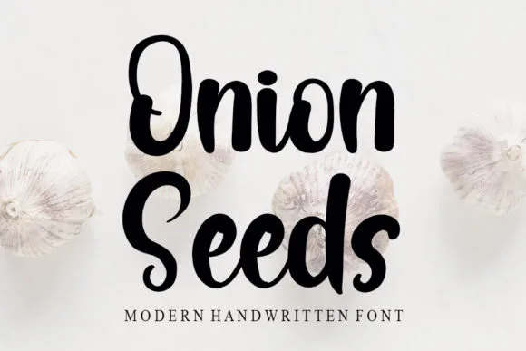 Onion Seeds Font Onion Seeds Font Poster 1