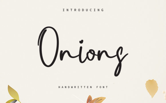 Onions Font Poster 1