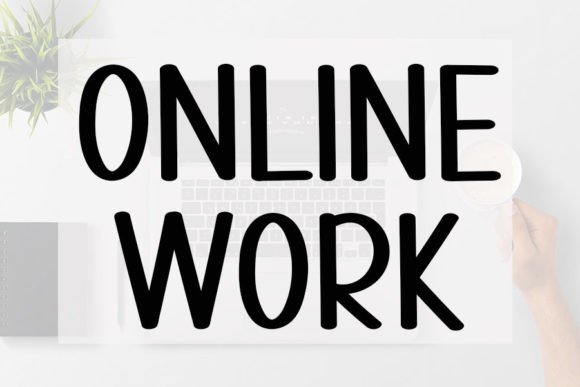 Online Work Font Poster 1