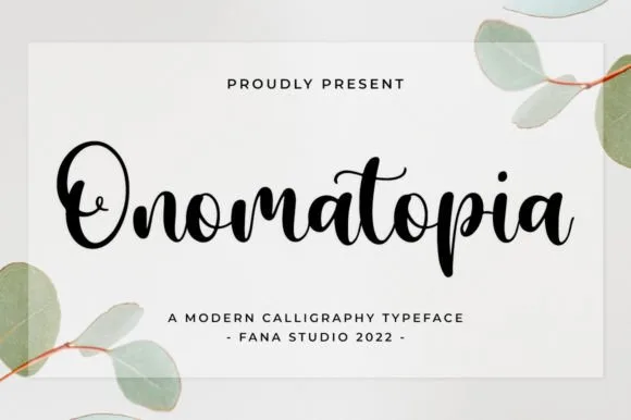 Onomatopia Font Onomatopia Font Poster 1