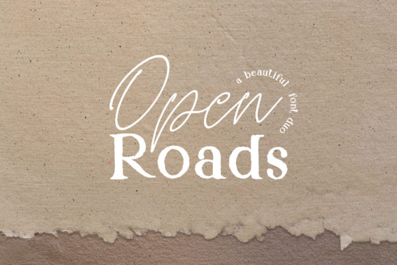 Open Roads Duo Font Poster 1