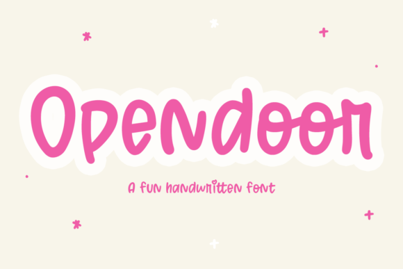 Opendoor Font Opendoor Font Poster 1