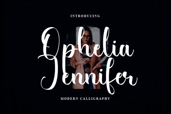 Ophelia Jennifer Font Poster 1