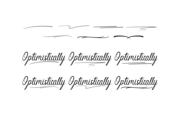 Optimistically Font Poster 8