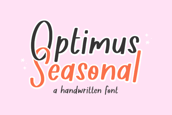 Optimus Seasonal Font Poster 1