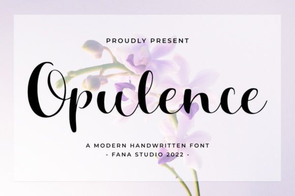 Opulence Font Poster 1