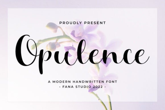 Opulence Font Poster 1