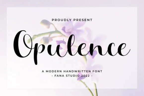 Opulence Font Poster 1