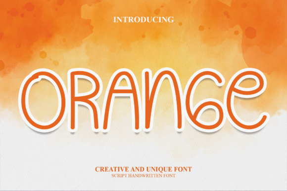 Orange Font Poster 1