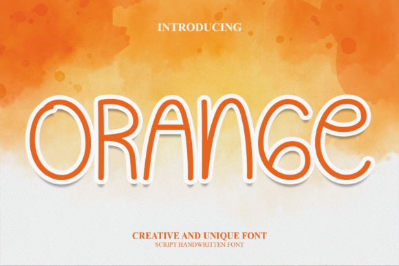 Orange Font